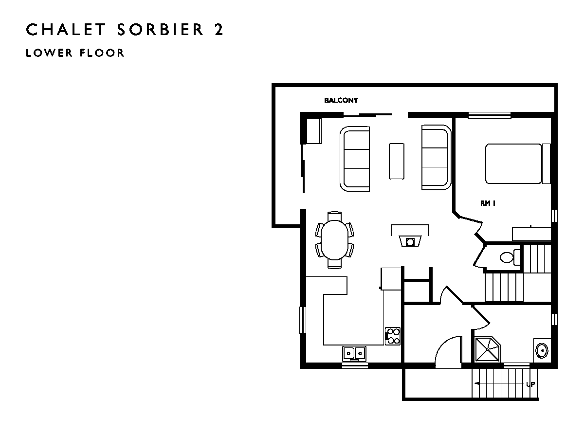 Chalet Sorbier 2 La Plagne Floor Plan 1